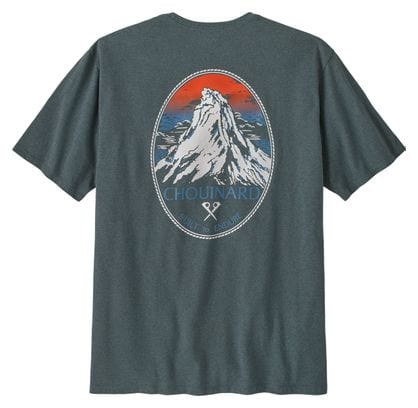 T-Shirt Patagonia Chouinard Crest Pocket Bleu
