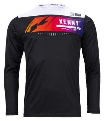 Kenny Elite Langarmtrikot Weiß / Schwarz