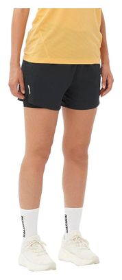 Salomon SHKout Core 4in Pantalones cortos negros 2 en 1 para mujer