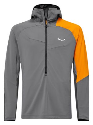Polar Salewa NXT Hybrid 1/2 Zip Grigio/Arancione Uomo