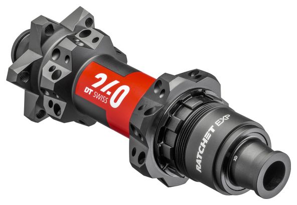 Buje trasero DT Swiss 240 EXP de tiro recto de 28 orificios | Impulsar 12x148 mm | 6 agujeros