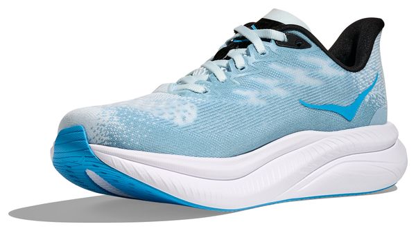 Scarpe da corsa Hoka Mach 6 blu/bianche da donna