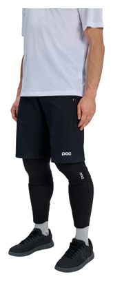 Pantalones cortos de ciclismo de montaña Poc Motion negros para hombre