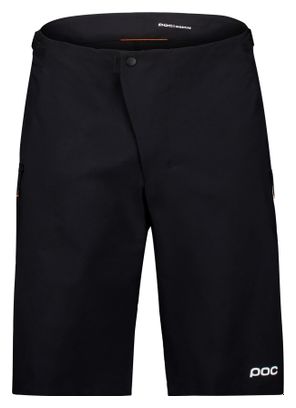 Pantalones cortos de ciclismo de montaña Poc Motion negros para hombre