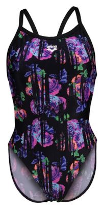 Arena Rose Texture Swimsuit Xcro Black 