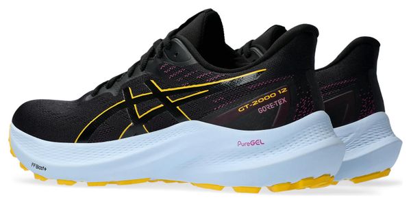 Chaussures de Running Femme Asics GT-2000 12 GTX Noir Jaune