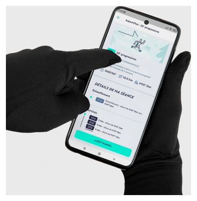 Guanti da corsa Kiprun Touch Screen V2 neri