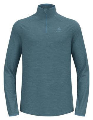 Pull Manches Longues Odlo 1/2 Zip Run Easy Bleu