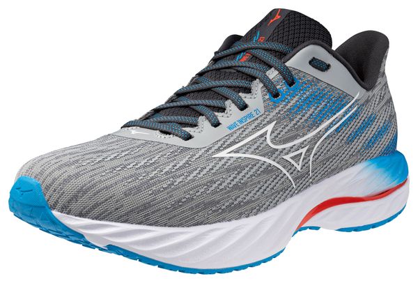 Chaussures Running Mizuno Wave Inspire 21 Gris/Bleu Homme