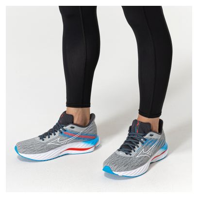 Chaussures Running Mizuno Wave Inspire 21 Gris/Bleu Homme