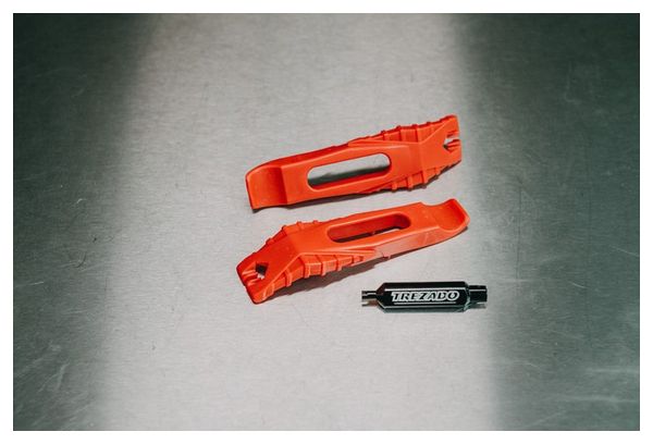 Outil de valve en aluminium Trezado + 2 démonte-pneus