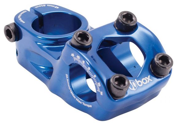 Potence BMX BOX two top load alu mini 1  22.2mm blue