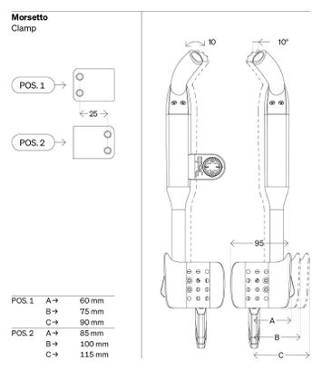 Deda verlengstukken Fast Pro Carbon Zwart