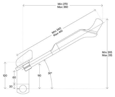 Deda verlengstukken Fast Pro Carbon Zwart