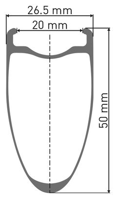 Roue Arrière DT Swiss ARC 1400 Dicut 50 Disc 650b | 12x142mm | Centerlock