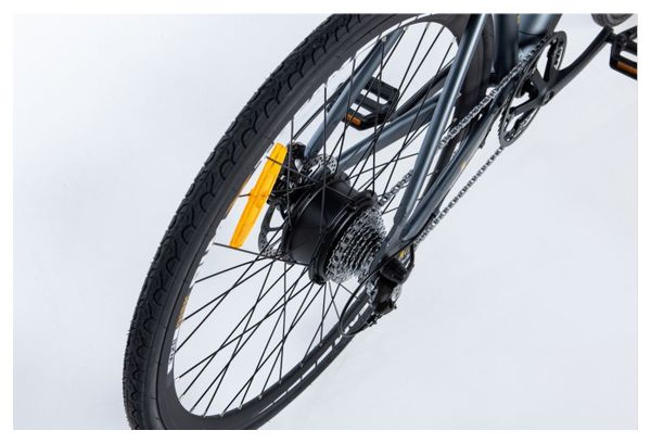 Moma Bikes E-ROAD PRO 28, Equipped Full Shimano, 8 Vitesses, Freins à disques Hydrauliques, Bat. Ion Lithium intégrée et amovible de 36V 10Ah