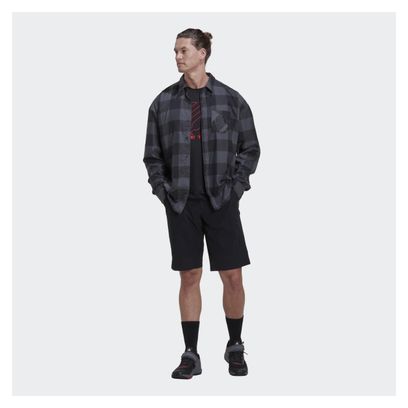 Chemise en flanelle Adidas Five Ten Flannel Gris Noir Unisexe