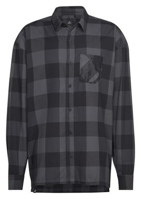 Adidas Five Ten Flanellen Overhemd Grijs Zwart Unisex