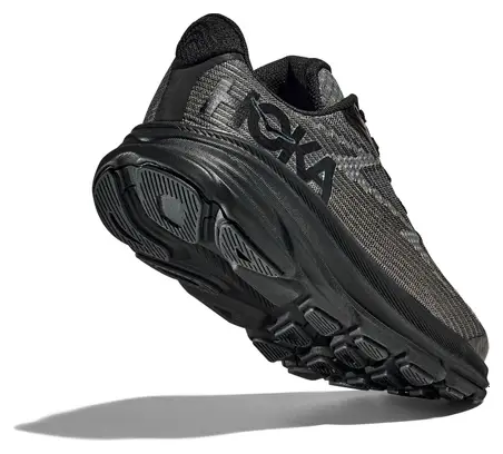 Hoka Clifton 9 Youth Running Shoes Black Child