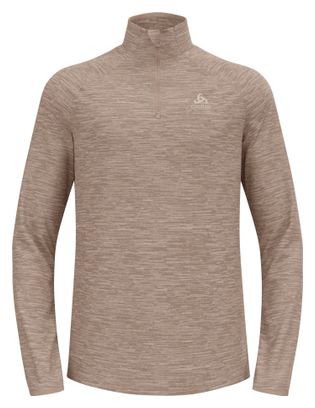 Odlo 1/2 Zip Run Easy Beige Langarmpullover