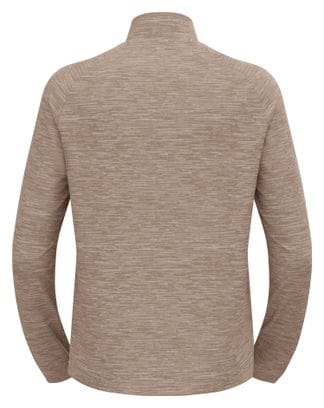 Odlo 1/2 Zip Run Easy Beige Long Sleeve Sweater