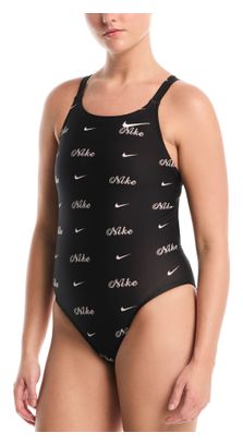 Nike Swim HydraStrong zwemtop voor dames, zwart