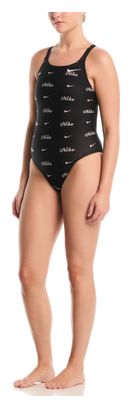 Nike Swim HydraStrong zwemtop voor dames, zwart