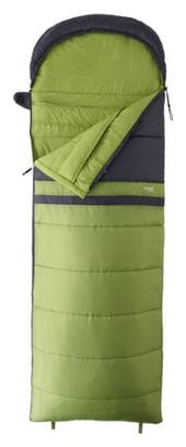 Sac de Couchage Loisir Verdon Confort Gris et vert Gauche