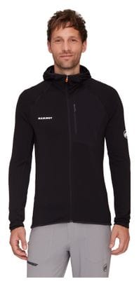 Forro polar ligero con capucha Mammut Aenergy Negro Hombre