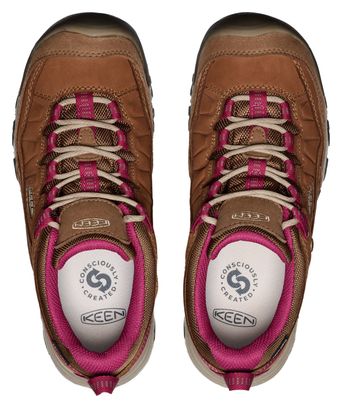 KEEN Targhee 3 Mid waterdichte wandelschoenen voor dames, Geroosterd kokosnoot porselein, 39.5 EU
