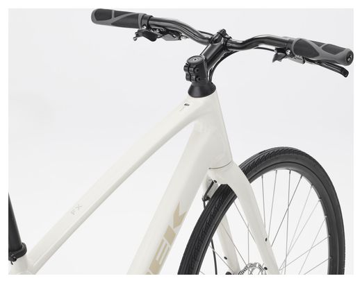 Bicicletta fitness Trek FX 1 Stepover Shimano Acera 8 velocità, 700 mm, bianca, 4ª generazione