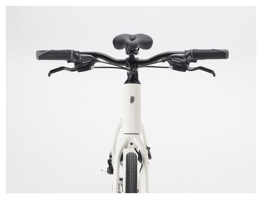 Bicicletta fitness Trek FX 1 Stepover Shimano Acera 8 velocità, 700 mm, bianca, 4ª generazione