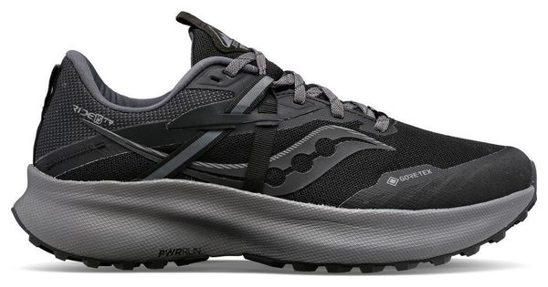Zapatillas de trail Saucony Ride 15 TR GTX para mujer, color negro