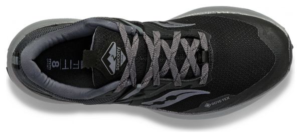 Zapatillas de trail Saucony Ride 15 TR GTX para mujer, color negro