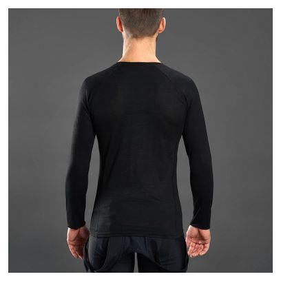GripGrab Merino Polyfibre Long Sleeve Winter Under Shirt Black