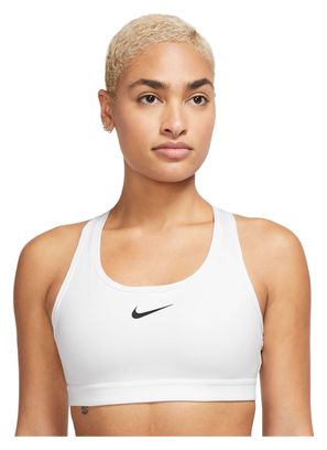 Nike Swoosh Medium Support Bra Weiß