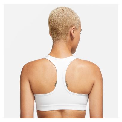 Nike Swoosh Medium Support Bra Weiß