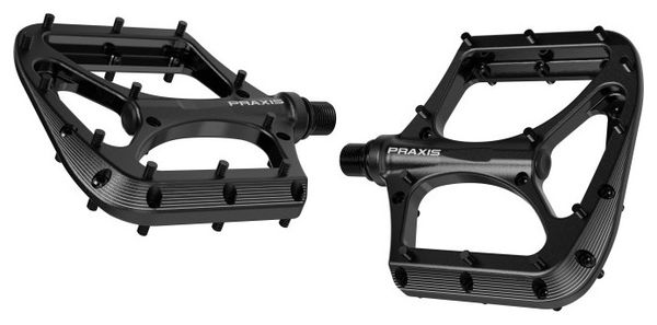 Pair of Praxis Podium Flat Pedals Black