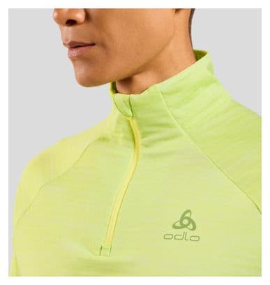 Odlo 1/2 Zip Run Easy Long Sleeve Sweater Green