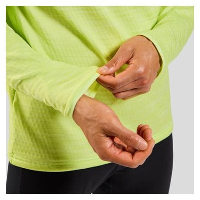 Odlo 1/2 Zip Run Easy Long Sleeve Sweater Green