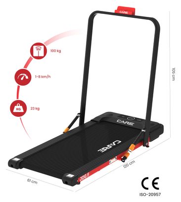 Tapis de marche - 8km/h - CARE - JOG 8