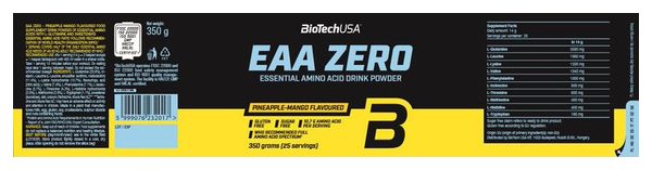 Eaa Zero (350g) - Biotech Usa - Ananas Mangue - Eaa