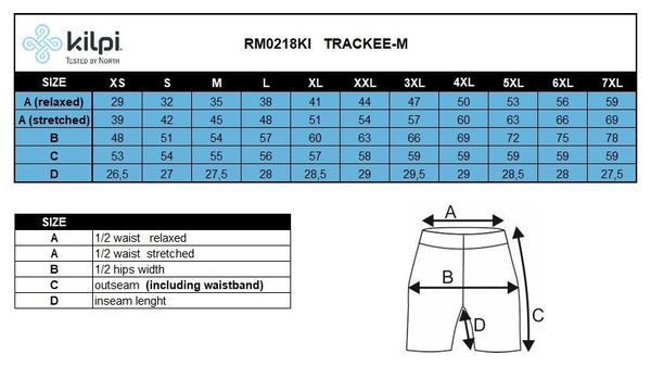 Short de vélo VTT homme Kilpi TRACKEE-M