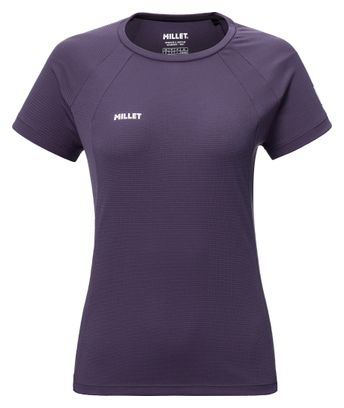 Camiseta técnica Millet Fusion morada para mujer