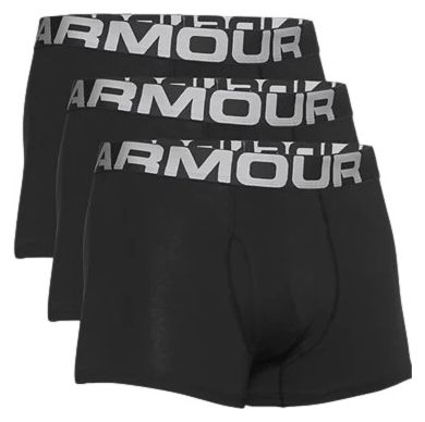 Boxershorts 3er Pack Under Armour Charged Cotton 7cm Schwarz