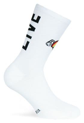 Pacific and Co Live Free Socks Blanco