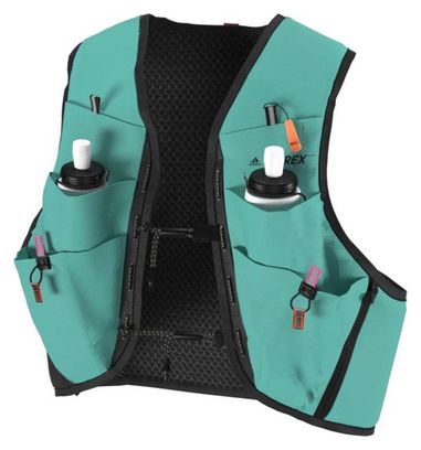 Chaqueta de hidratación Adidas Terrex Trail Run Verde / Negro Unisex