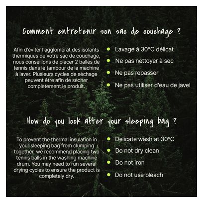 Sac de Couchage Duvets DOWN 800 Noir