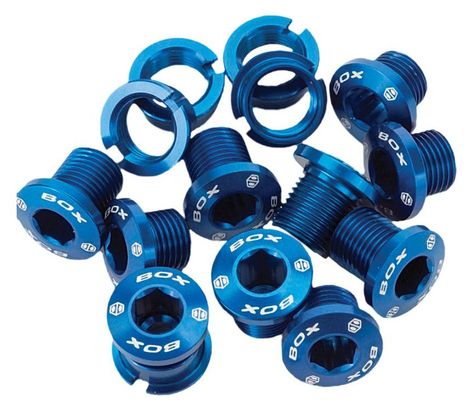 Box One Tornillos de Plato M8,5 y M6 Aluminio Azul (x5 Unidades)