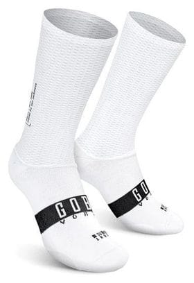 Chaussettes de cyclisme aérodynamiques Vortex White